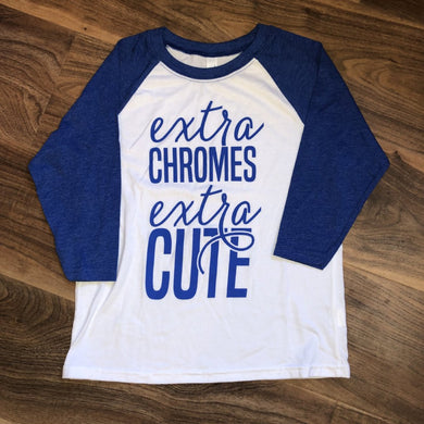 Extra Chromes Extra Cute - Youth Raglan
